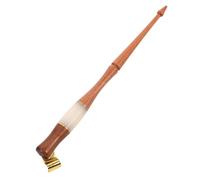 FONDOTIN Antique Wooden Calligraphy Dip Pen Holder with Ergonomic Round Floral Oblique Handle for Smooth Writing and Minimal Ink Splatter Vintage Style Pen Holder for Beginners Practicing