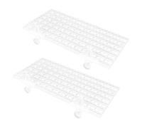FONDOTIN Aquarium Bottom Divider Plate White Pp Plastic Fish Tank Filter Media Sand Dividing Board with Bearing Feature Safe to Touch for Breeding Large Dragon Fish