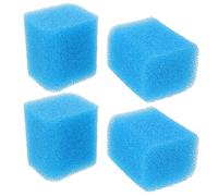 FONDOTIN Aquarium Filter Sponge Pad Replacement 4pcs Reusable Fish Tank Filter Sponge for Freshwater Tanks Maintaining Healthy Aquatic Environment