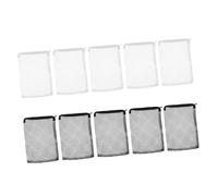 FONDOTIN Aquarium Mesh Bag Zipper 10pcs 30x20cm Fish Tank Filter Bag for White Black Filters