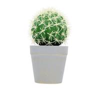 FONDOTIN Artificial Cactus Bonsai Plant for Desk Decoration Realistic Faux Succulent Potted Ornament for Home Office Living Bookshelf Garden Accent