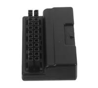 FONDOTIN Atx Pin Right Angle Power Supply Adapter for Motherboard Male to Female Connector with Design Compatible with Wide Range of Atx Mainboards for DIY Assembly and Space Optimization