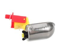 FONDOTIN Automatic Stainless Steel Chicken Waterer Cup Poultry Drinker with Gravity Filling for Ducks Quail and Rabbits - 1pcs Automatic Poultry Water Feeder Suitable for Farm and Backyard