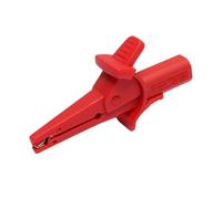FONDOTIN Banana Plug Alligator Clip Test with Insulated Crocodile Clamp for Battery Chargers and Electrical Projects Strong Grip Multimeter Pen Probe in Red