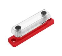 FONDOTIN Battery Busbar Terminal Block Way Red Base with Covered Terminals for Automotive Car Boat Solar Wiring Robust Power Distribution Module with Heat Dissipation and Vibration
