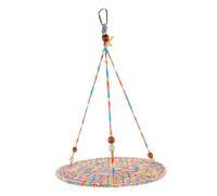 FONDOTIN Bearded Dragon Hammock Reptile Swing Hanging Bed Cotton Rope Lizard for Snakes Geckos Iguanas and Pets Summer Lounger in Vibrant Orange