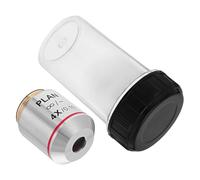 FONDOTIN Biological Microscope Objective Lens Biological Microscope Lens Part 4x Magnification for Microscopy for Biology Accessories Silver