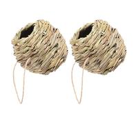 FONDOTIN Bird Nesting Boxes 2pcs Hand Woven Bird Nesting House for Squirrel Parrot Nesting Box