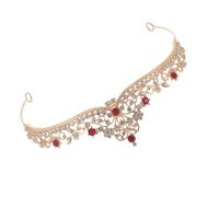 FONDOTIN Birthday Crown Headband Rhinestones Vintage Tiara for Women Wedding Headband Bride Ceremony Photo Props Princess Decorations for Birthday Party