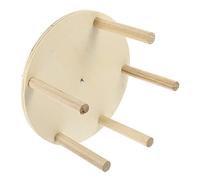 FONDOTIN Bite Resisting Parrot Wheel Rotating Bird Perch Stand for Small Birds and Parakeets Durable Creative Cage Accessory to Stress and Promote Fun Play