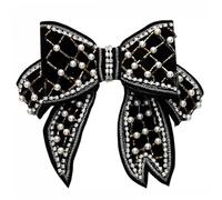 FONDOTIN Bow Hairpin for Girls Delicate Bowknot Hairpin Diamond Stylish Hair Clip for Buns and Thick Hair Fashion Headdress Clip for Women