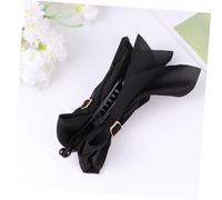 FONDOTIN Bowknot Hair Claw Clip for Women Fabric Banana Clip Simple Stylish Hair Accessory Everyday and Special Occasion Use Random Color