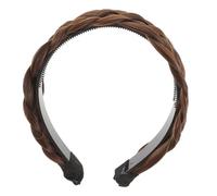 FONDOTIN Braided Hairband Wig Headband for Women and Stretchy Lightweight Braid Headband with Soft Texture Comfortable Fit for Curly Straight Hair Hair Accessory for Photos and Daily Wear