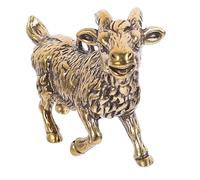 FONDOTIN Brass Goat Keychain Charm Vintage Decoration Multifunctional Keyring Pendant Easy to Attach for Backpack Purse Accessories for Friends