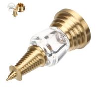 FONDOTIN Brass Sarira Stupa Pendant Openable Hollow 8cm White Tower Decorative Charm Spiritual Jewelry Pendant for Necklace Making and Religious Home Decor