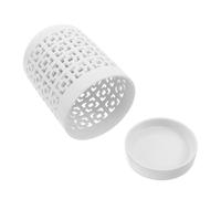 FONDOTIN Breathable Orchid Pot Orchid Pots with Side Holes for Plants Ceramic Planter Small Indoor Plants Large Ceramic White