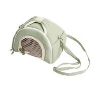 FONDOTIN Breathable Small Animal Carrier Bag with Plush Lined Bottom for Warmth Portable Travel Pouch for Hamster Guinea Pig Sugar Glider Rat Bearded Dragon Outdoor Use