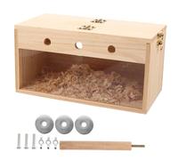 FONDOTIN Breeding Box Nesting Box for Cockatiels and Budgerigars, Medium Size Bird Nest Indoor Hanging Cage Parakeet Supplies