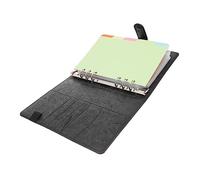 FONDOTIN Budget Binder with Planner Inserts and Cash Envelopes Money Saving Organizer for Easy Finance Management Portable Budget Notebook for Saving Goals Gift Friendly Deep Black