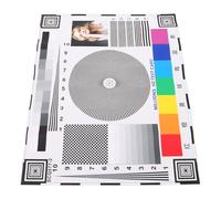 FONDOTIN Camera Setup Target Focus Chart for Ptz Cctv Security Systems High-contrast Image Quality Test Card for Lens Sharpness and Color Calibration in Monitoring and Videography