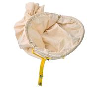 FONDOTIN Canvas Honeycomb Catching Net Bag for Beekeeping, with Metal Ring Accessory, Suitable for Outdoor Beekeepers and Honey Harvesting Random Color