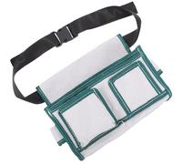 FONDOTIN Canvas Tool Belt Pouch Large Double Pocket Multi-Function Waist Bag for Woodworking Gardening with Adjustable Buckle Strap, Sturdy Work Waist Apron for Carpenters and Technicians