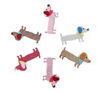 FONDOTIN Cartoon Dog Hairpin 6pcs Pet Hairpin Set Colorful Hair Clip for Dogs Cats Random Color