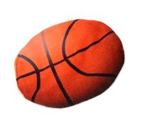 FONDOTIN Cat Plush Basketball Flying Disc Interactive Pet Plaything for Cats Lightweight Durable Plush Material for Exercise and Fun for Indoor Play