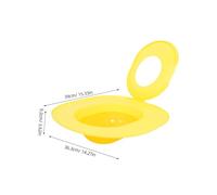 FONDOTIN Cat Toilet Training Seat Cover with Tray and 2 Suction Cups Large Non-slip Potty Training System for Cats Universal Toilet Litter Box Trainer at Home