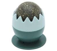 FONDOTIN Catnip Ball Toy for Cats Egg Shaped Indoor Chew Plaything Rotatable Licking Catnip Ball for Teeth Cleaning and Oral Health Fun Treat for Feline Teeth Care