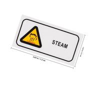 FONDOTIN Caution Hot Surface Label Safety Sticker for Industrial Equipment High Temperature Burn Risk Warning Sign English Only Workplace Safety Reminder
