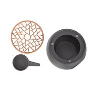 FONDOTIN Ceramic Teapot Heater Warmer with Candle Base Heat Resistant Teapot Warmer for Home Use Creative Japanese Style Candle Holder for Tea Lovers Decorative Heating Stand