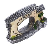 FONDOTIN Chinese Architecture Miniatures for Fish Tank Resin Decor Traditional Style Landscape Ornament