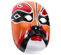 FONDOTIN Chinese Peking Opera Decorative Mask Wall Hanging Traditional Cosplay Prop for Halloween Party Home Decor Unique Chinese Opera Face Mask Gift