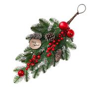 FONDOTIN Christmas Decoration Hangings Xmas Teardrop Swag for Mailbox Artificial Wreath for Front Door Hanging Decoration This Festive Season