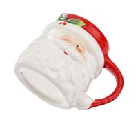 FONDOTIN Christmas Santa Claus Ceramic Coffee Mug Cute Cartoon Water Cup for Home Cafe Shop Food Safe Material Festive Holiday Family and Friends