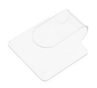 FONDOTIN Clear Acrylic Makeup Palette for Foundation Mixing Handheld Nail Art Tray for Custom Color Blending Transparent Ergonomic Manicure Tool for Precise Cosmetic Shades