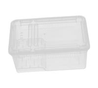 FONDOTIN Clear Plastic Reptile Carrier Box Transparent Feeding and Hatching Container for Snake Spider Gecko Scorpion Tortoise Frog Portable Habitat for Home and Educational Use