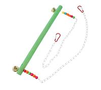 FONDOTIN Climbing Frame for Pet Chicken Rooster and Hen Swing Toy Sturdy Natural Wood Iron Funny Plaything 1 Piece Random Color