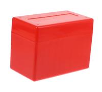 FONDOTIN Coin Storage Box Plastic Coin Holder Protective Case for Collectors Multi Slot and Protection Case Red