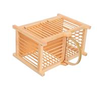 FONDOTIN Compact Small Animal Cage for Hamsters Reptiles Cricket Habitat Carrier Portable Lightweight Pet Nesting Box with Easy-clean Design and Decorative Vintage Style for Indoor Outdoor