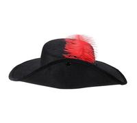 FONDOTIN Cosplay Carnival Pirate Hat for Party and Costume Contest Decorative Tricorn Headwear for Halloween Dress-up Group Photos and Themed Celebrations