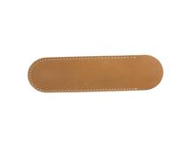 FONDOTIN Creative Camel Color Large Leather Pen Pouch Holder Handmade Fountain Pen Case Single Pencil Bag Organizer for Office College University Use