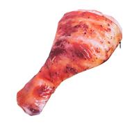 FONDOTIN Creative Fake Chicken Leg Pencil Case Large Capacity Multifunctional Pouch for School Travel Makeup Jewelry Storage Organizer