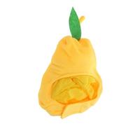 FONDOTIN Creative Pear-shaped Plush Cat Costume Hat Soft Adjustable Pet Headwear for Small Cats Kitten Party Holiday Cosplay Accessory