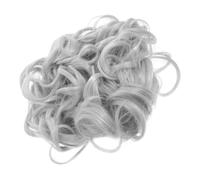 FONDOTIN Curly Fake Bun Hair Piece with Comb Clip Lightweight Vintage Style Chignon Hair Bun Extension for Women for Special Occasions and Everyday Styling