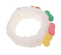 FONDOTIN Cute Colorful Heart Face Washing Headband for Women Elastic Skincare Hairband with Delicate Design Practical and Comfortable Decorative Hair Accessory for Daily Use and Gift