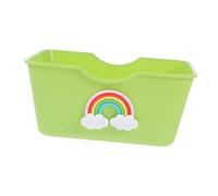 FONDOTIN Cute Elevated Hamster Bathroom Tub Sand Bath Box for Small for Hamster Enclosure Charming Rainbow Easy to Clean and Maintain
