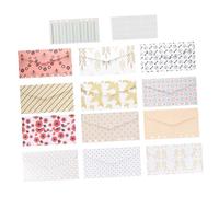 FONDOTIN Decorative Cash Budget Envelope with Loose-Leaf Expense Tracking Sheets Lightweight Organizers for Monthly and Weekly Financial Planning Portable Budget Recording Envelopes for