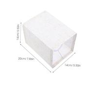 FONDOTIN Detachable Folding Lamp Shade Cloth Lampshade for Table and Ceiling Lamps Simple Installation Sturdy Versatile Home Lighting Accessory Square Minimalist Design